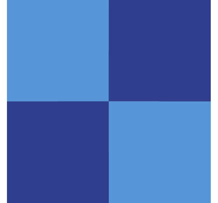 Blue roller blind with dark blue pattern - TenStickers
