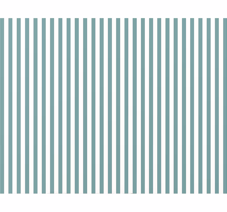 Blue roller blind in teal pinstripe - TenStickers