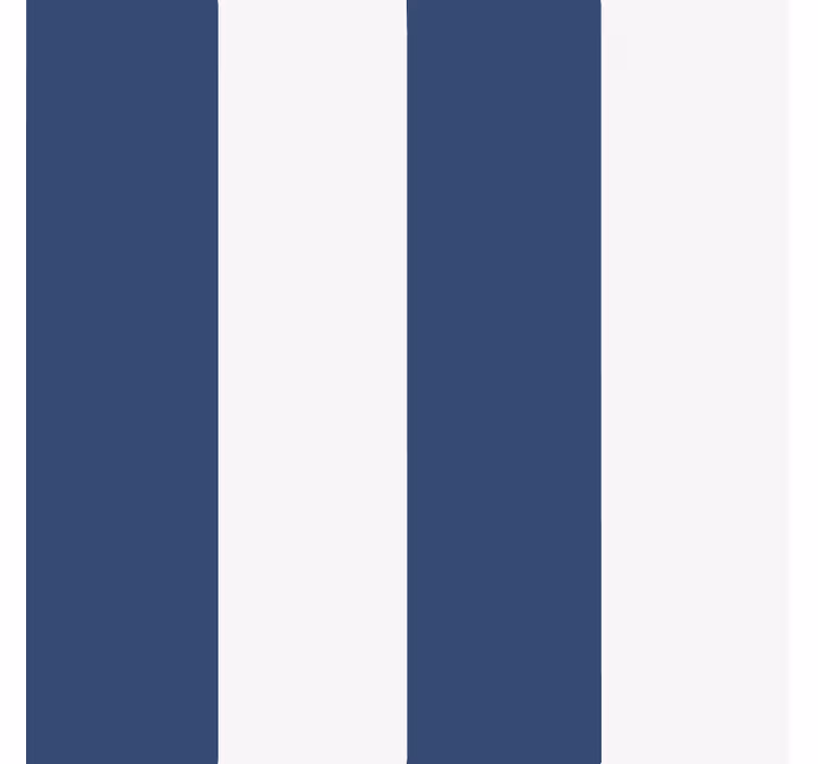 Blue roller blind classic nautical stripe - TenStickers