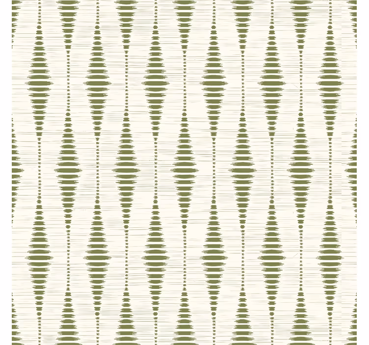 Modern roller blind in moss green rabaul ikat - TenStickers