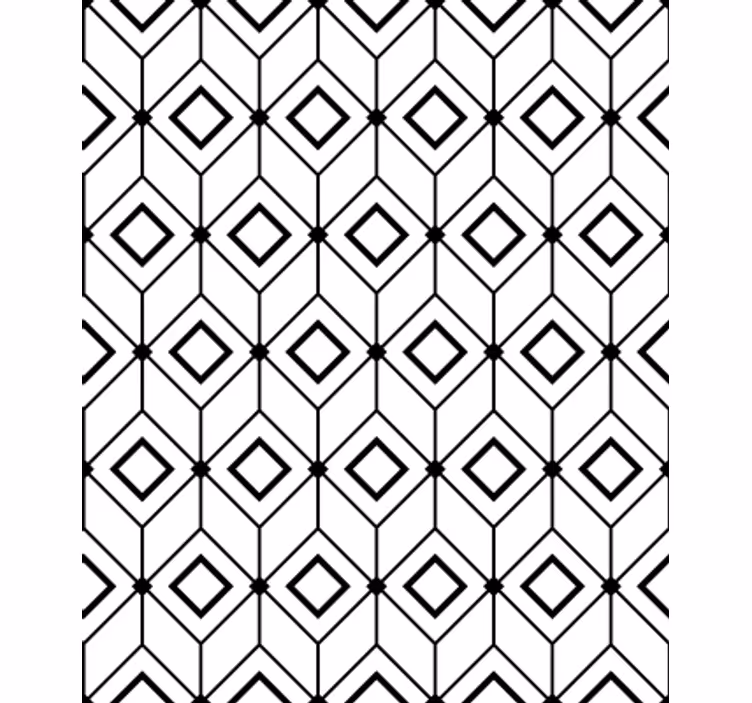 Modern roller blind with contemporary diamond design - TenStickers