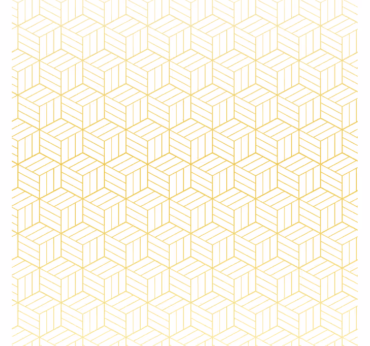 Modern roller blind gold foil geometric blocks - TenStickers