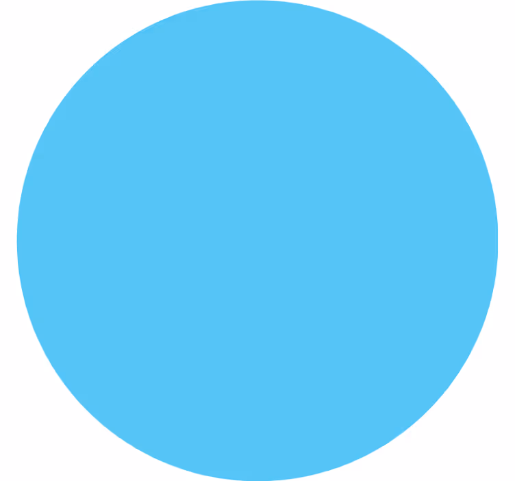 Blue roller blind in azure shade - TenStickers