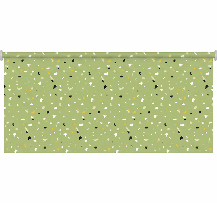 Green roller blind in terrazzo green - TenStickers