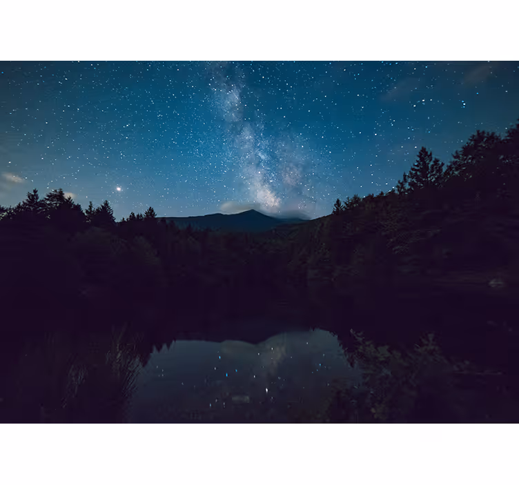 Living room roller blind starry sky design - TenStickers