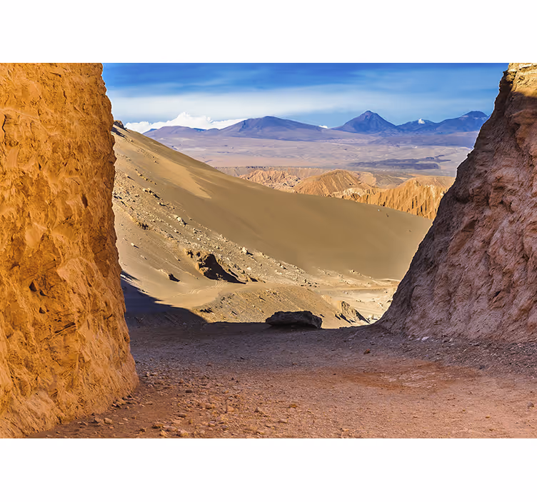 Living room roller blind atacama desert pattern - TenStickers