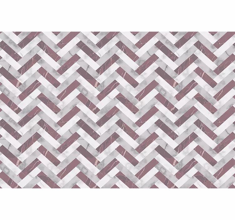 Living room roller blind with mid-century pattern - TenStickers