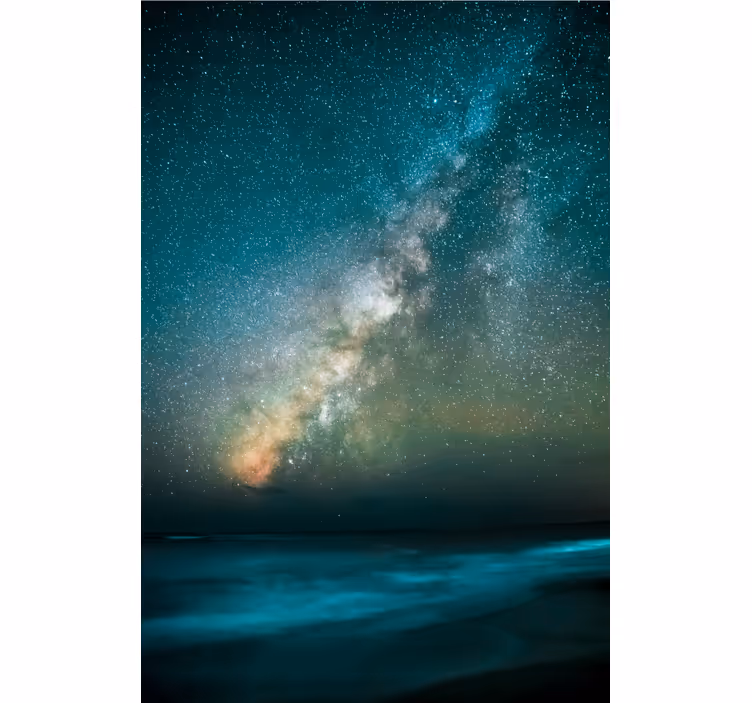 Living room roller blind mesmerising night sky - TenStickers