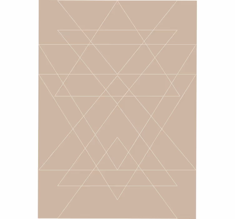 Beige roller blind nordic triangles mosaic design - TenStickers
