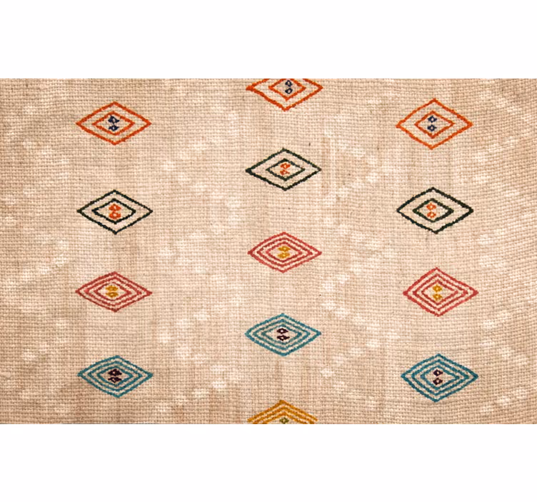Beige roller blind with eyelet design - TenStickers
