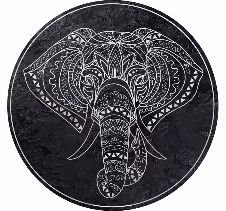 Bedroom roller blind in elephant marble design - TenStickers