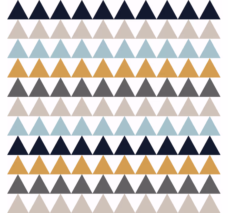Bedroom roller blind sober nordic triangles - TenStickers