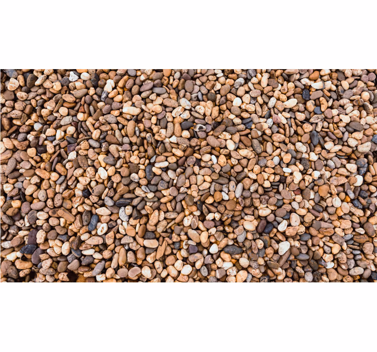 Bedroom roller blind sea pebbles design - TenStickers