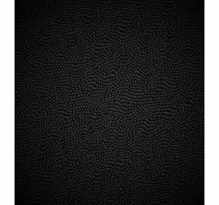 Bedroom roller blind in black faux fur - TenStickers