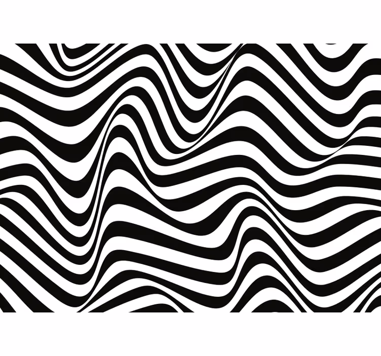 Bedroom roller blind with organic 3d stripes - TenStickers