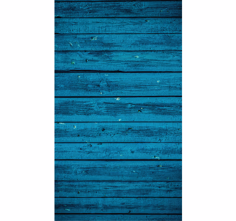Blue wood bedroom roller blind - TenStickers