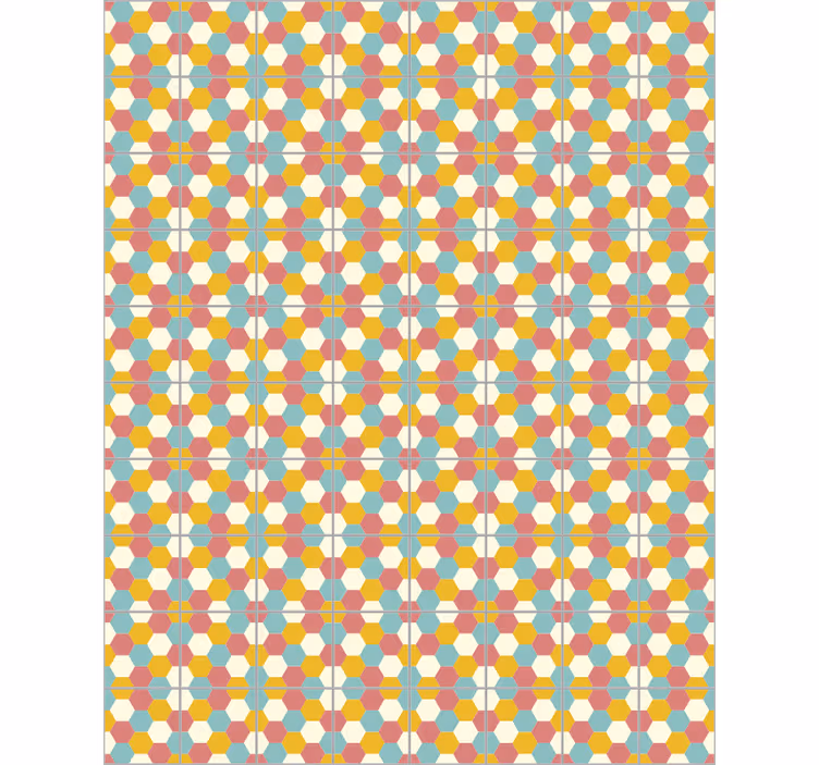 Bedroom roller blind geometric pattern design - TenStickers
