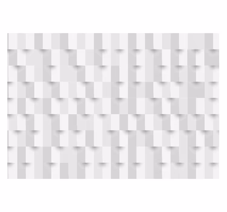 White roller blind geometric puzzle design - TenStickers