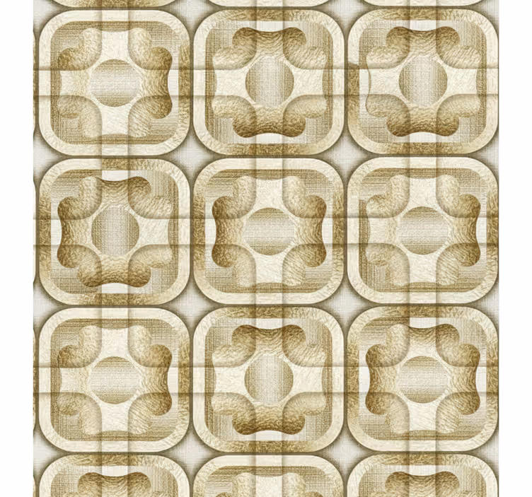 Vintage roller blind in retro design - TenStickers