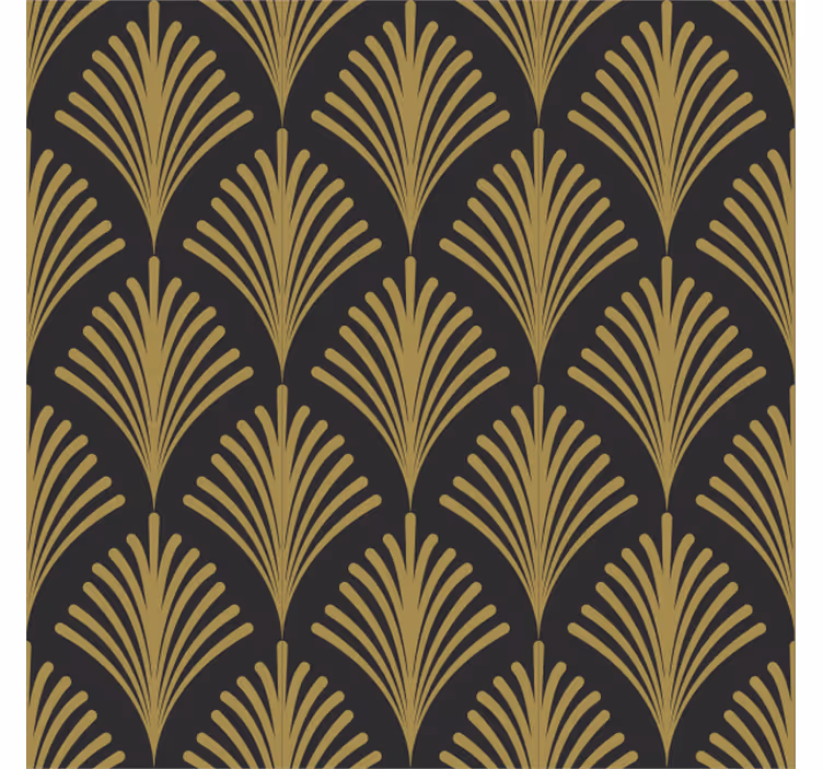 Vintage roller blind 1920s golden glamour style - TenStickers
