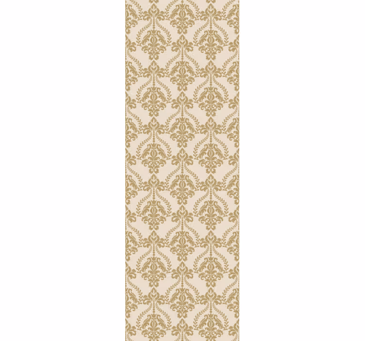 Vintage roller blind with floral beige details - TenStickers