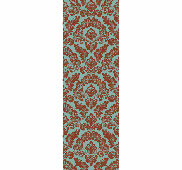Vintage roller blind with elegant damask print - TenStickers