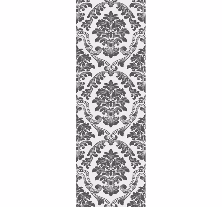 Vintage roller blind with classic floral design - TenStickers