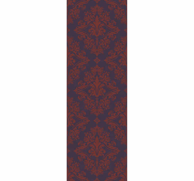 Vintage roller blind in red and purple pattern - TenStickers