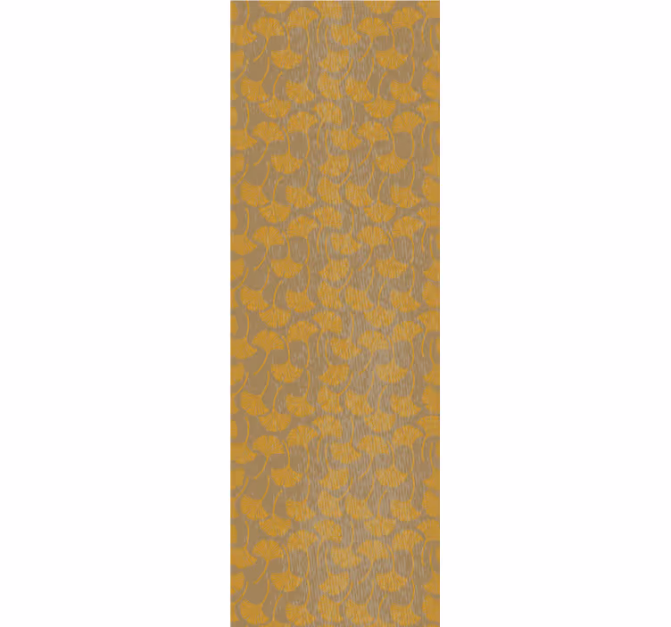 Vintage roller blind with ginkgo leaf pattern - TenStickers