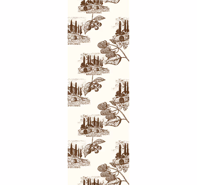Vintage roller blind french provincial country style - TenStickers