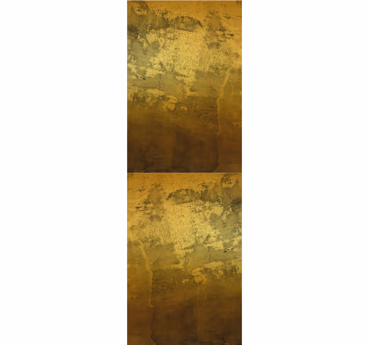 Vintage roller blind with retro golden pattern - TenStickers
