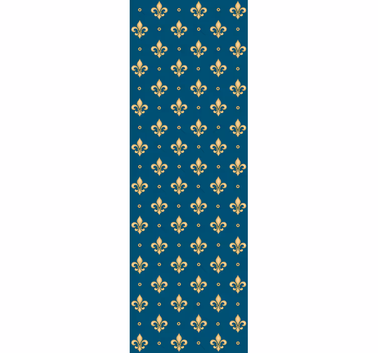 Vintage roller blind fleur-de-lis baroque design - TenStickers