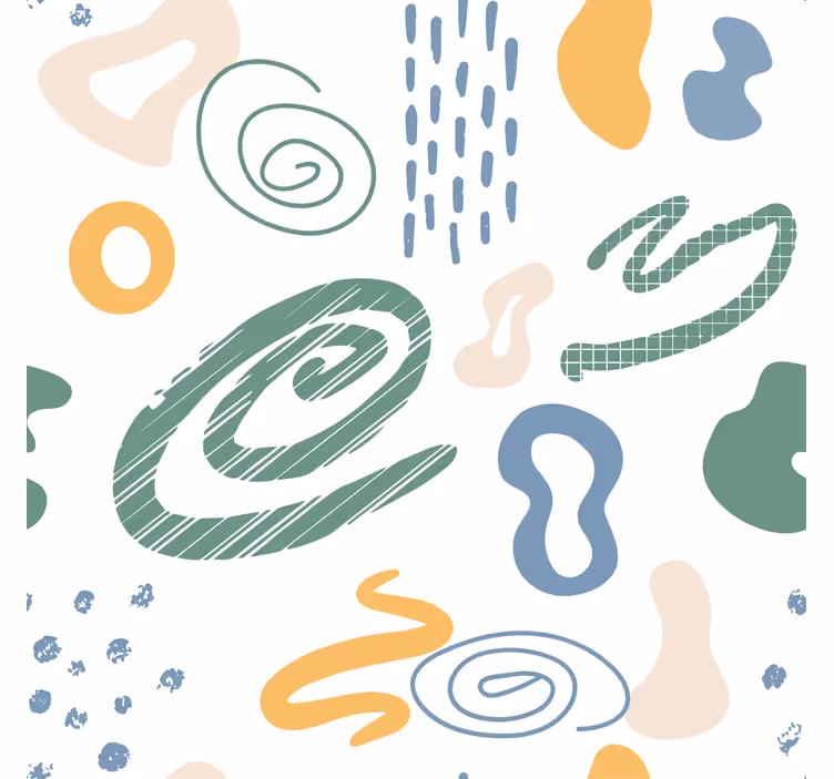 Living room roller blind minimalistic paint textures - TenStickers