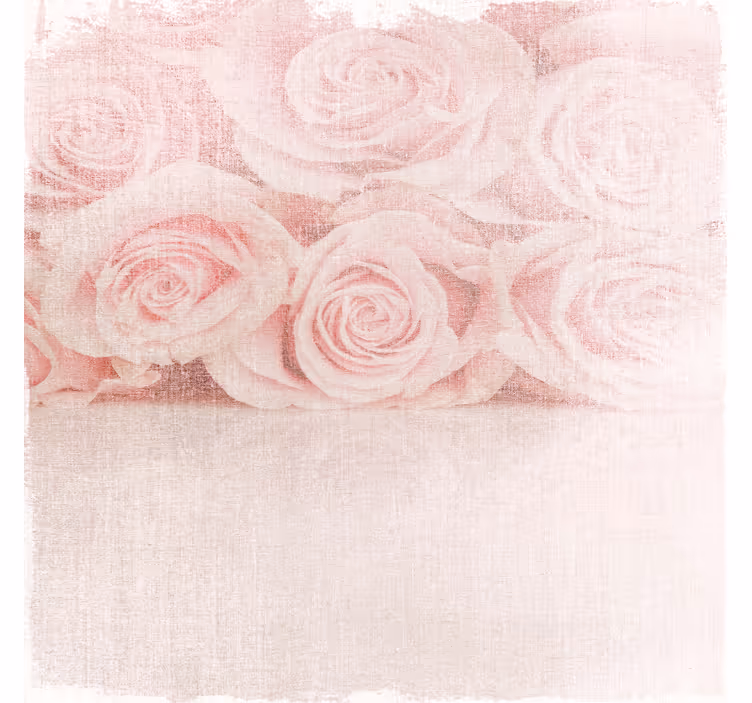 Living room roller blind light pink roses shabby chic - TenStickers