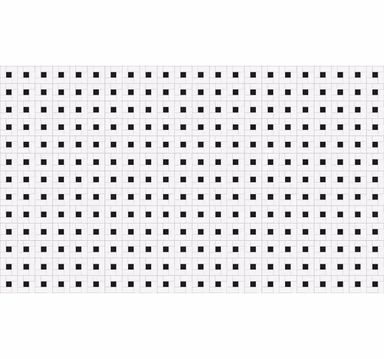 White roller blind small square modern tile - TenStickers