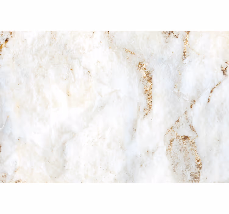 White roller blind in white and gold marble - TenStickers
