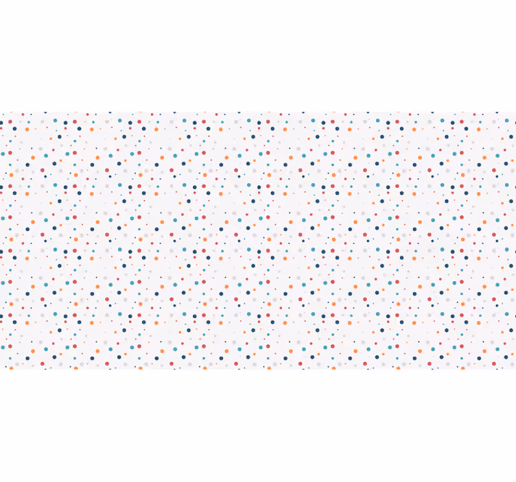 White roller blind nordic style kids with colorful dots - TenStickers