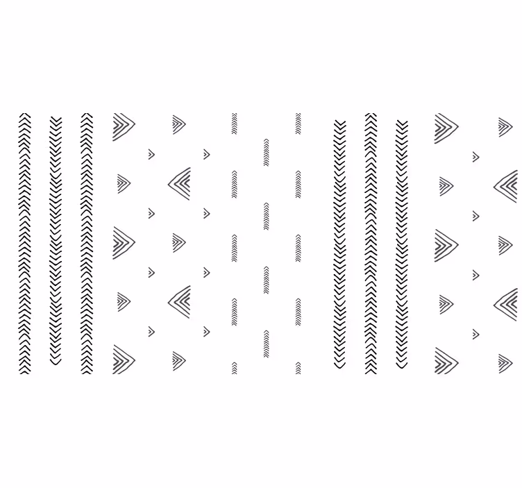 White roller blind with nordic stripes - TenStickers