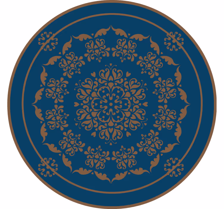 Bedroom roller blind with large vintage mandala - TenStickers