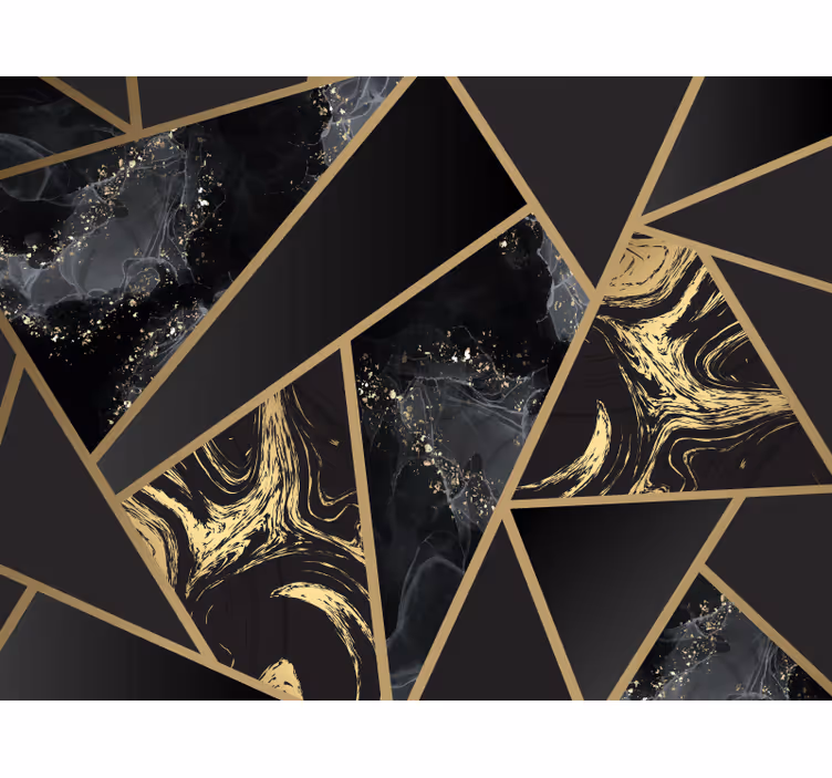 Bedroom roller blind geometric marble blend - TenStickers