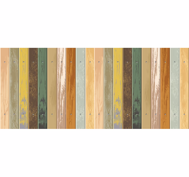 Fading colourful wood bedroom roller blind - TenStickers