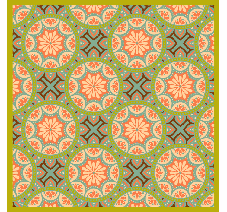 Bedroom roller blind square persian green - TenStickers