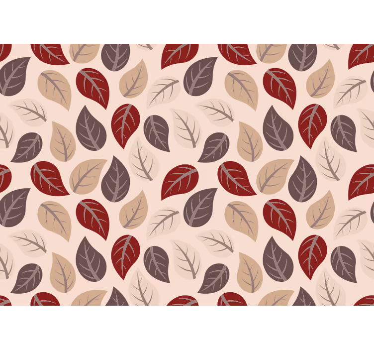 Bedroom roller blind with autumn leaf design - TenStickers