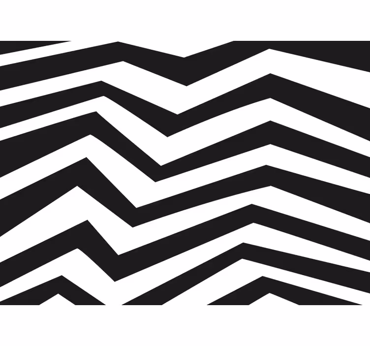 Bedroom roller blind in zigzag design - TenStickers
