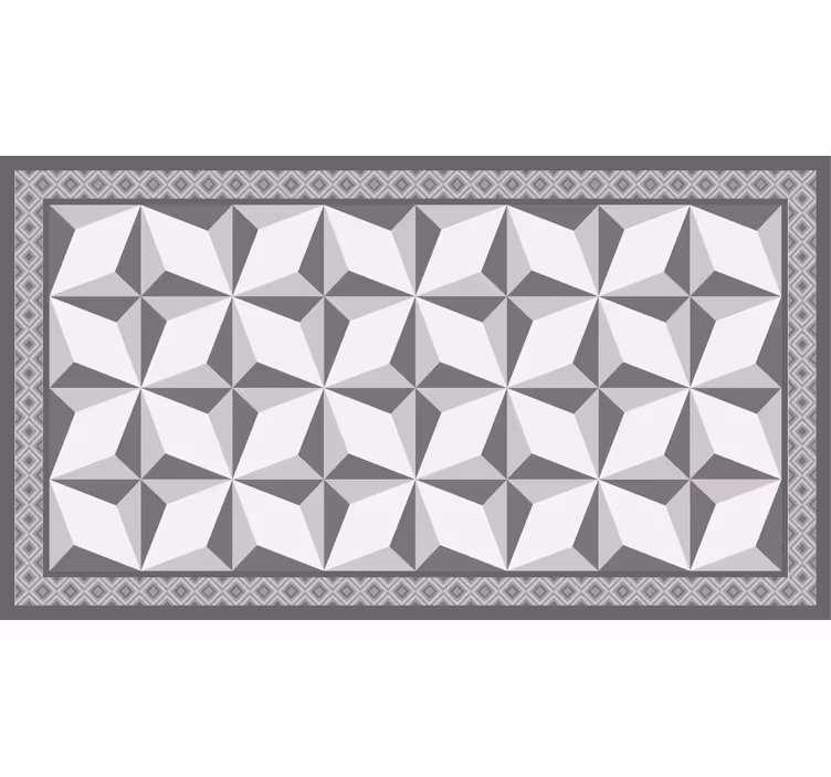 Gray roller blind with margot geometric pattern - TenStickers