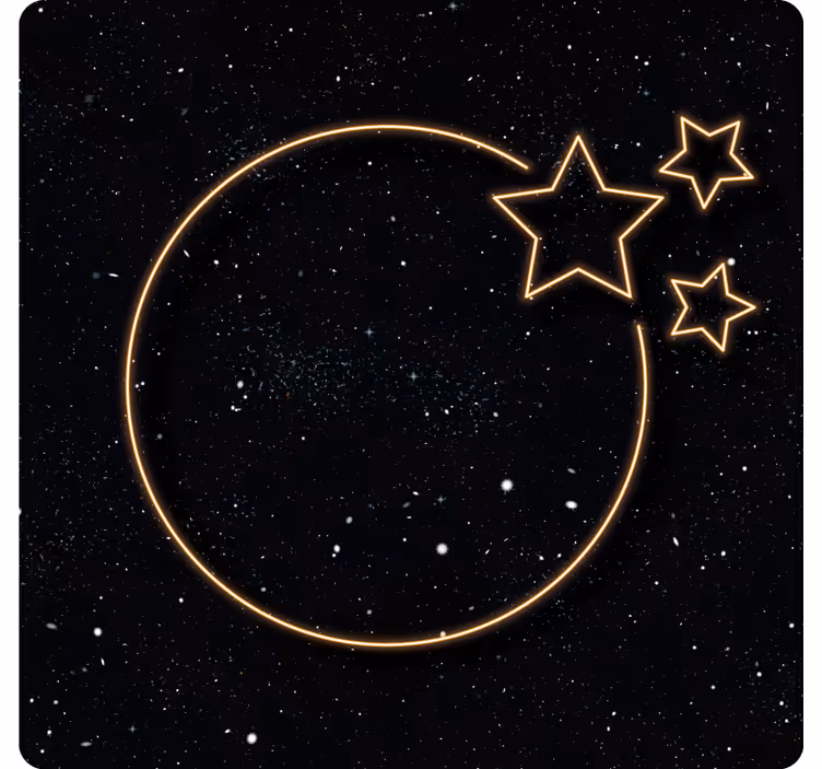Gray roller blind with stars and moon design - TenStickers