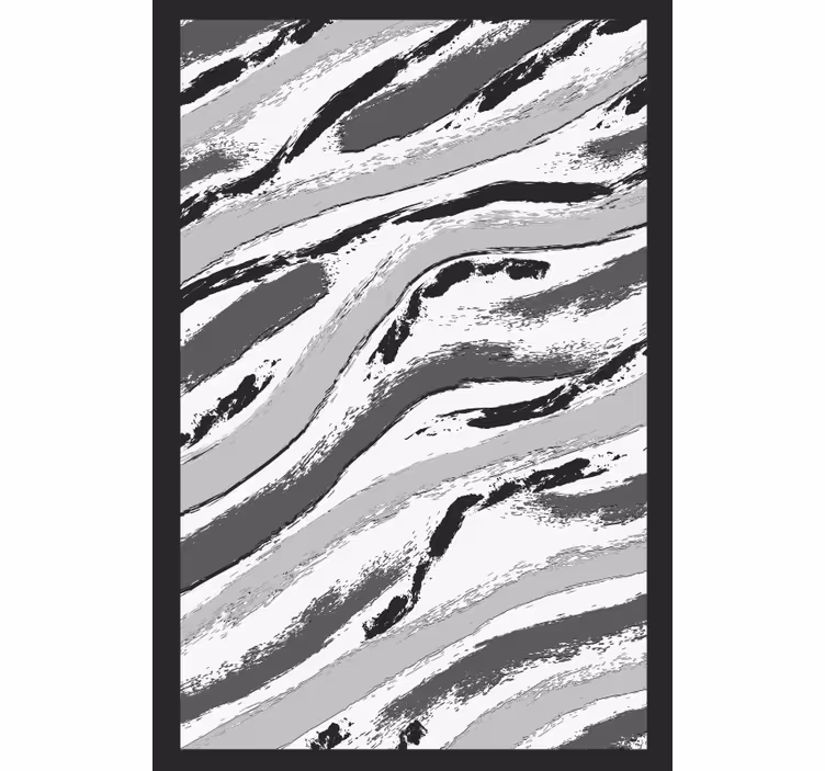 Gray roller blind in dark grey with antique white design - TenStickers