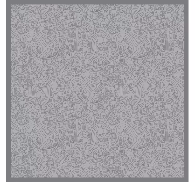 Gray roller blind with grey tones floral pattern - TenStickers
