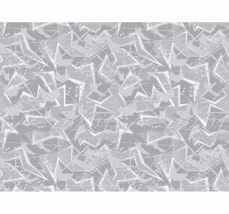 Gray roller blind with fine 80's graphics - TenStickers