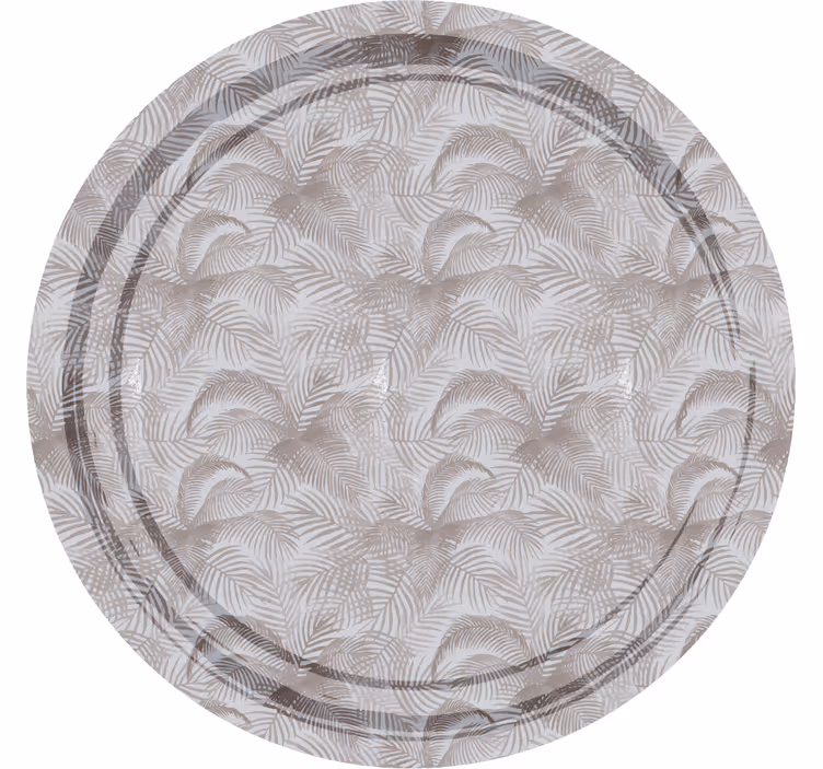 Gray roller blind with elegant botanical design - TenStickers